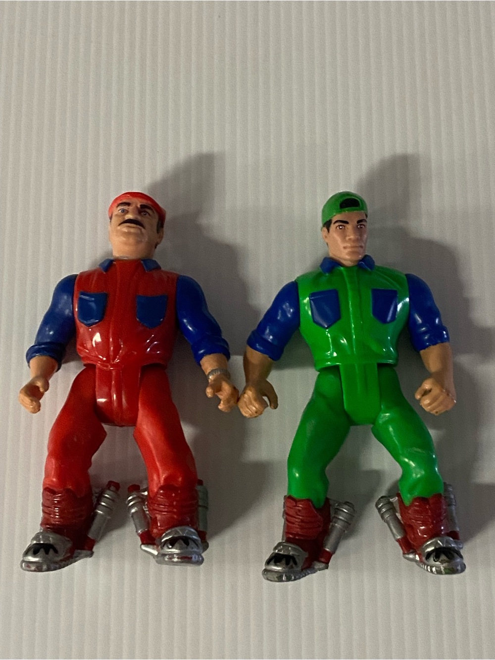 1993 Ertl Super Mario Bros Movie Mario & Luigi Action Figures